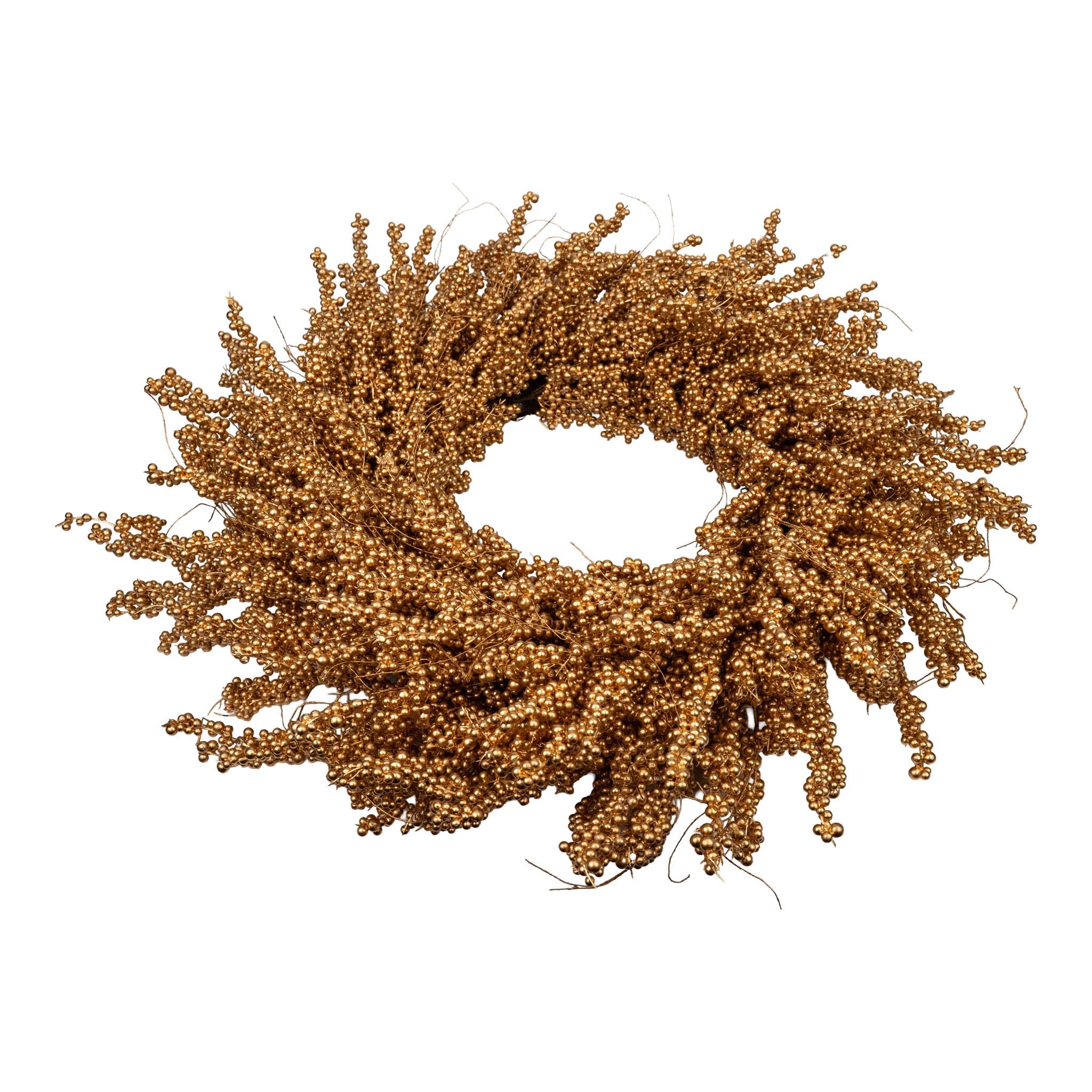75cm Champagne Berry Wreath - Seasonal Decor
