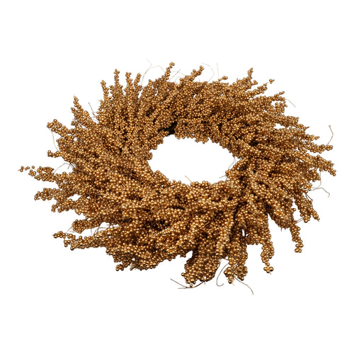 75cm Champagne Berry Wreath - Seasonal Decor