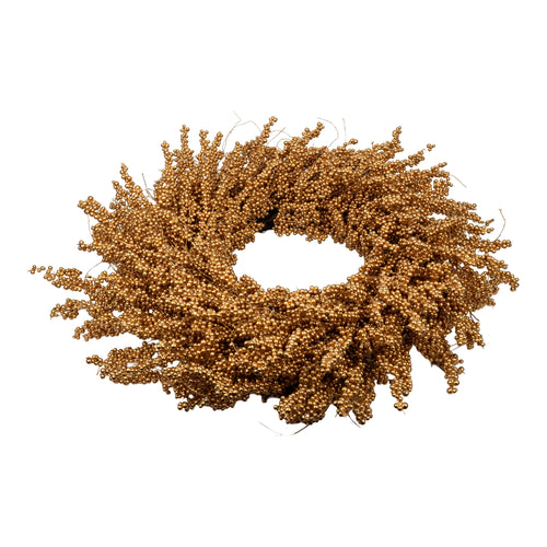 75cm Champagne Berry Wreath - Seasonal Decor