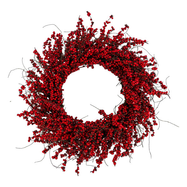45cm Red Berry Wreath - Seasonal Decor