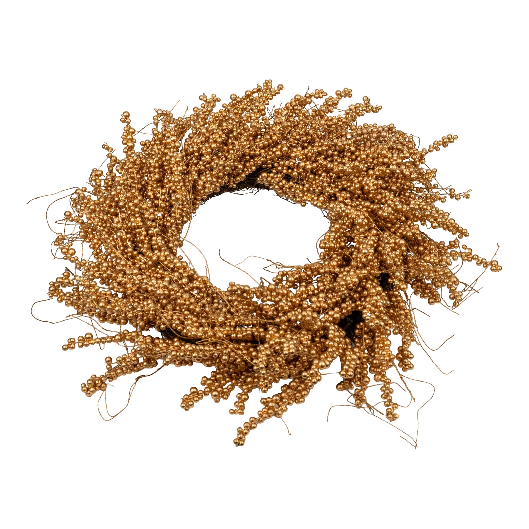 45cm Champagne Berry Wreath - Seasonal Decor