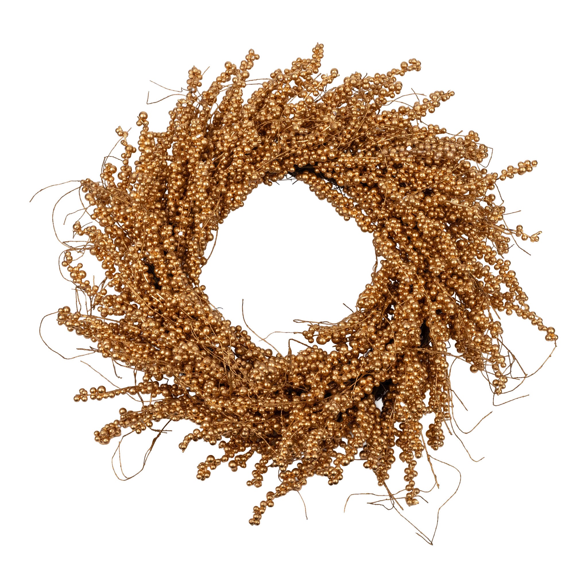 45cm Champagne Berry Wreath - Seasonal Decor