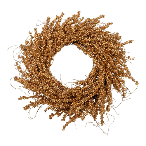 45cm Champagne Berry Wreath - Seasonal Decor