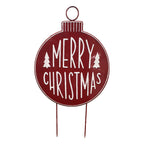 Red Lawn Stake - Seasonal Decor