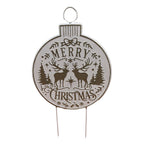 White Lawn Stake - Seasonal Decor