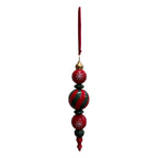 Green And Red Large Finial - Seasonal Decor