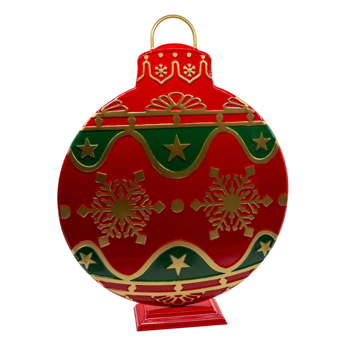 Red And Green Ball Decor Lge - Seasonal Decor