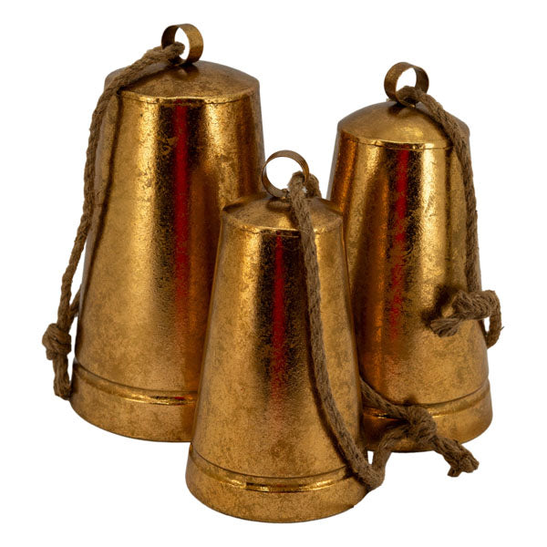 Set Of 3 Large Bells - Seasonal Decor