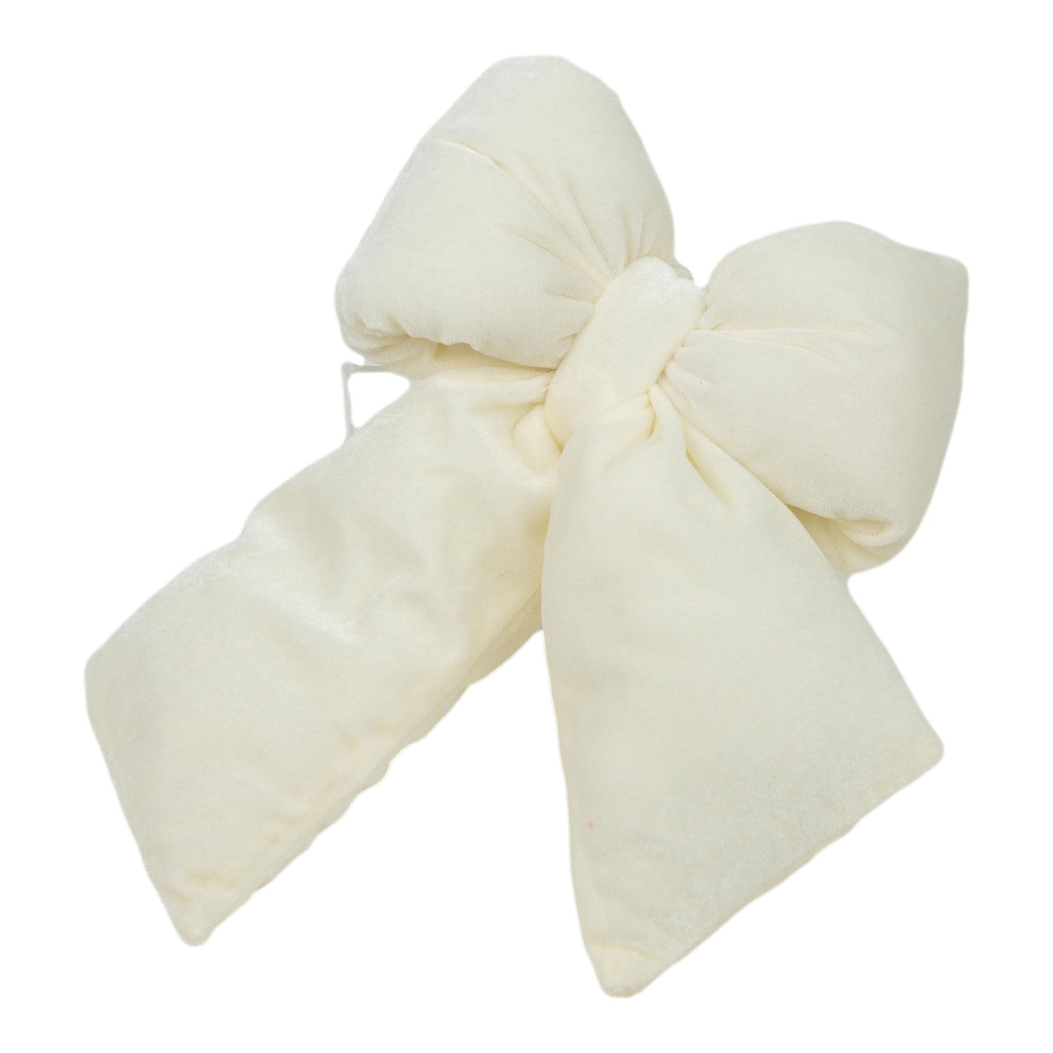 Cream Velvet Bow - Seasonal Decor