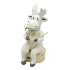 38cm Knitting Nana Elk - Seasonal Decor