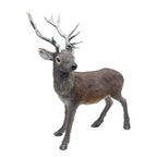 75cm Grey Standing Deer - Seasonal Decor