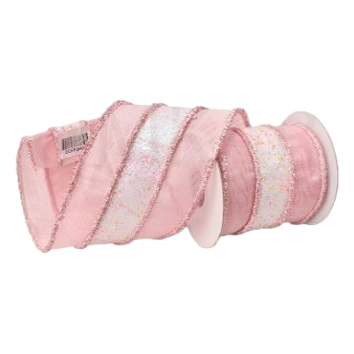 100mm Pink Stripe Ribbon - Seasonal Decor