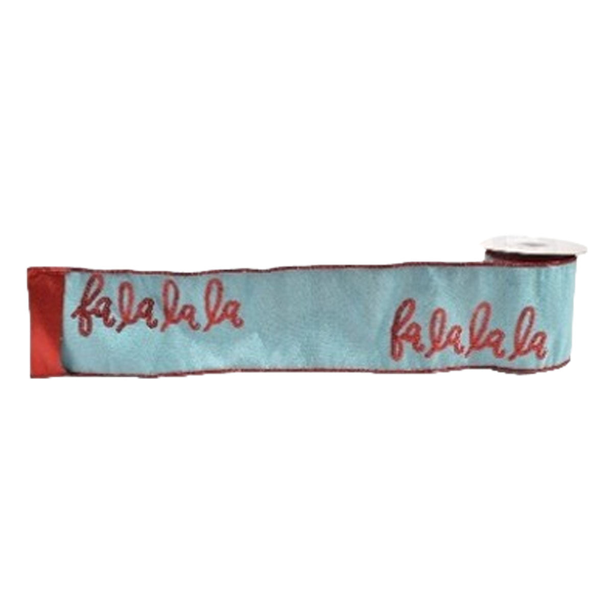 64mm Fa La La La Ribbon - Seasonal Decor