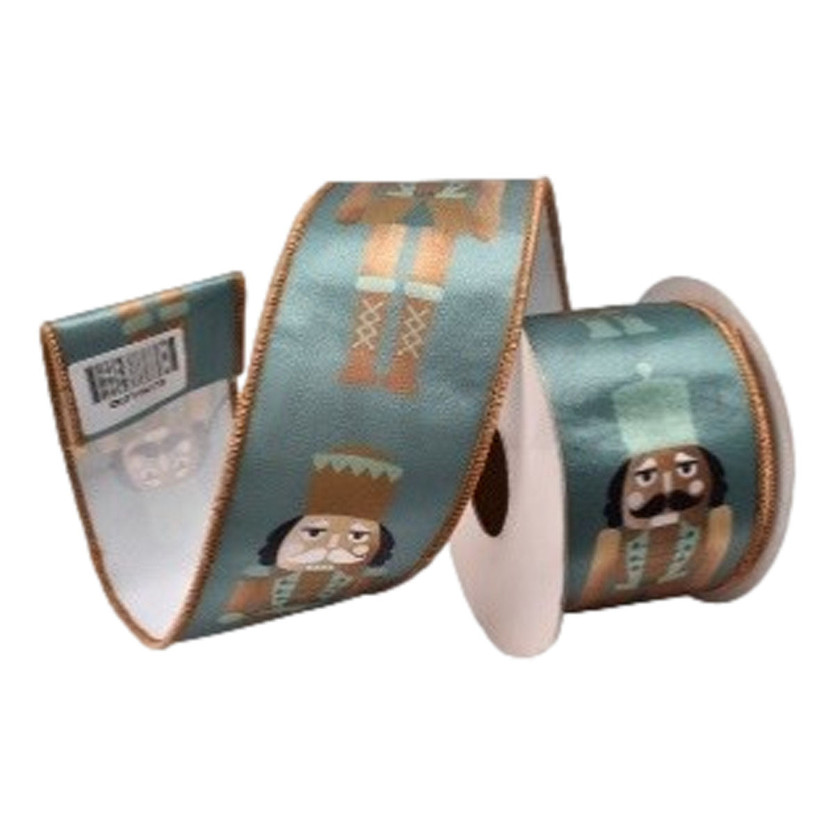 64mm Blue Nutcracker Ribbon - Seasonal Decor