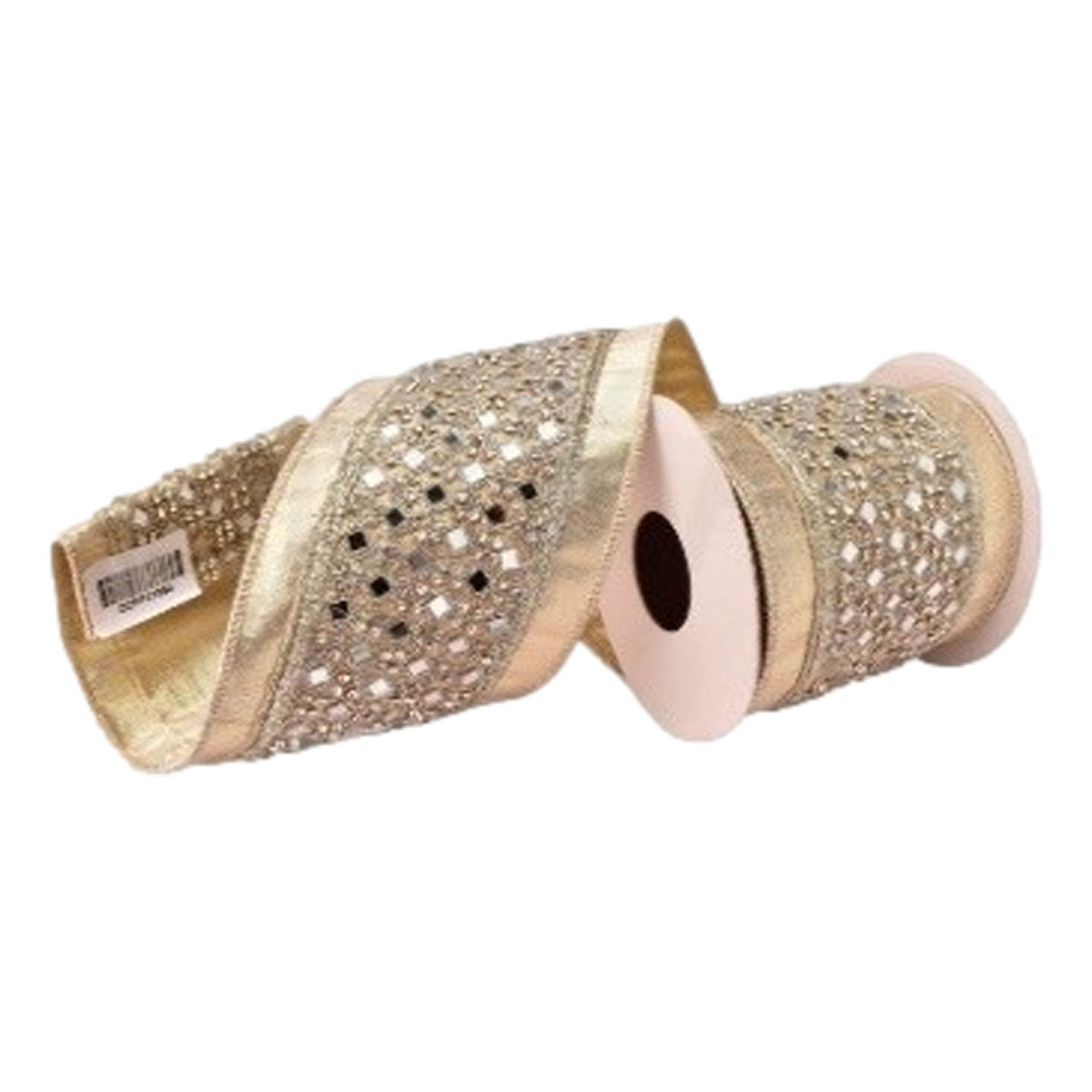 100mm Gold Mirror Ribbon - Seasonal Decor