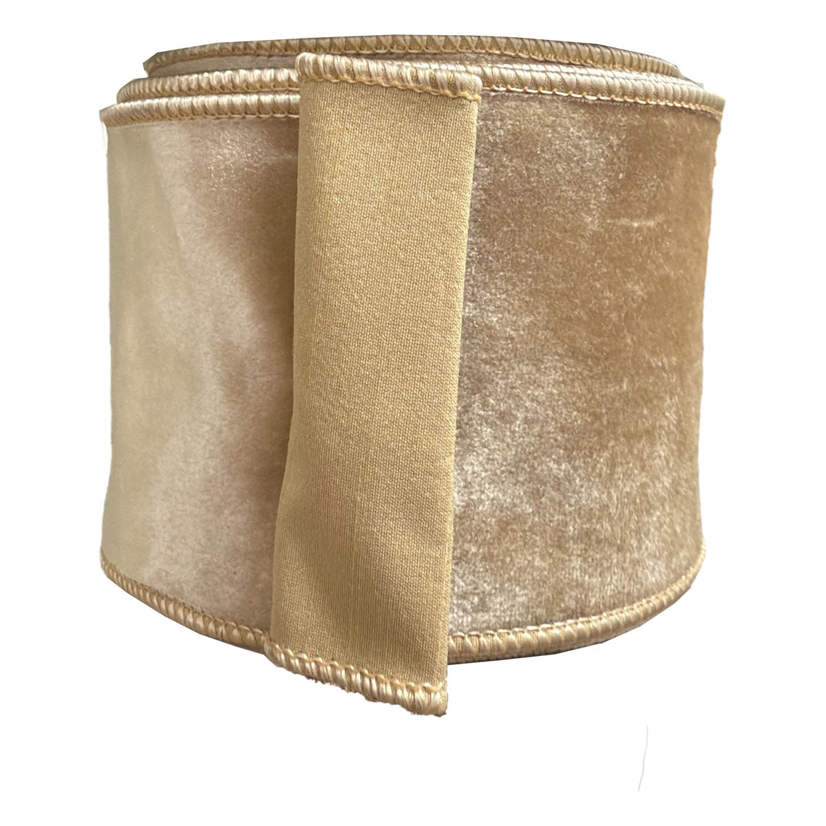 100mm Champagne Ribbon - Seasonal Decor