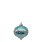 Blue Glass Drop - Seasonal Decor
