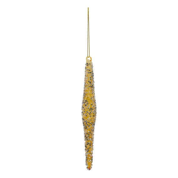 19cm Champagne Icicle - Seasonal Decor