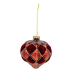 Flocked Burgundy Drop - Seasonal Decor
