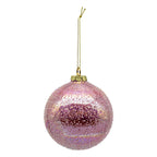 Pink Glass Ball - Seasonal Decor