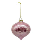 Pink Glass Drop - Seasonal Decor