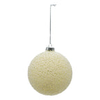 Cream Beaded Ball - Seasonal Decor