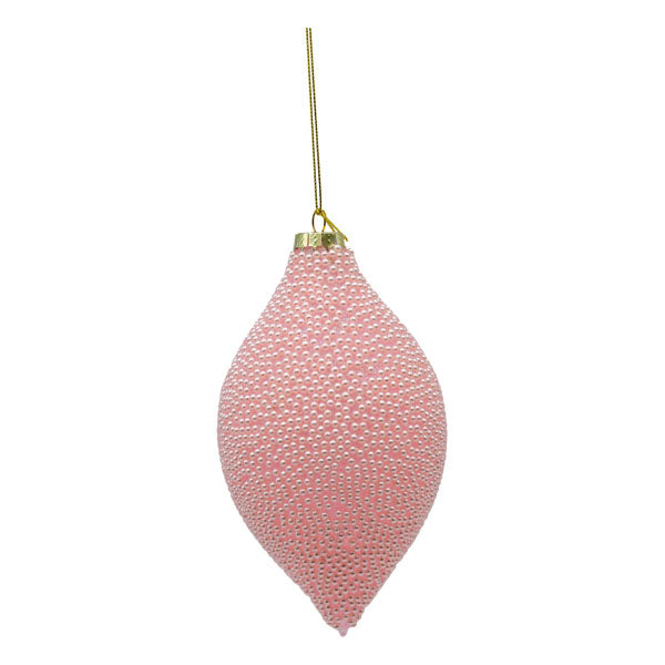 Pink Beaded Long Drop - Seasonal Decor