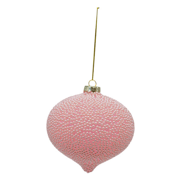 Pink Beaded Drop - Seasonal Decor