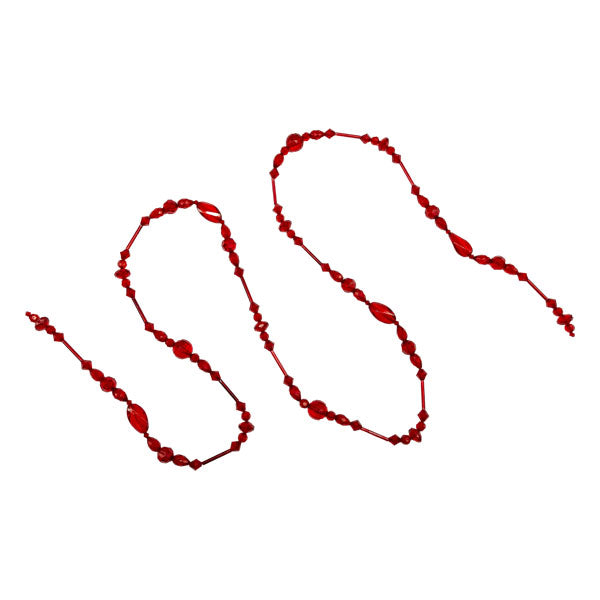 180cm Red Crystal Garland - Seasonal Decor