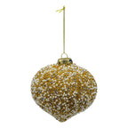 Gold Pearl Beaded Drop - Seasonal Decor