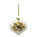 Cream Gold Starburst Drop - Seasonal Decor