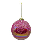 Pink Beaded Ball - Seasonal Decor