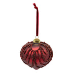 Burgundy Beaded Drop - Seasonal Decor