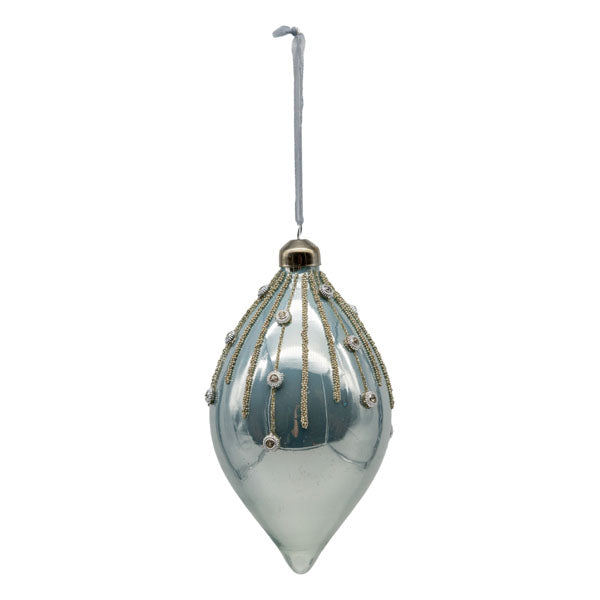 Pale Blue Drip Long Drop - Seasonal Decor