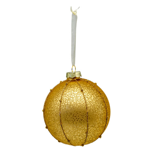 Gold Mercury Finish Ball - Seasonal Decor