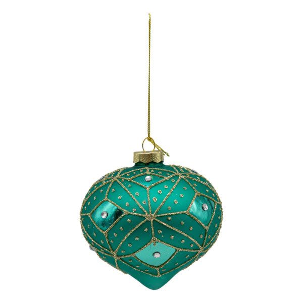Teal Gold Drop - Seasonal Decor