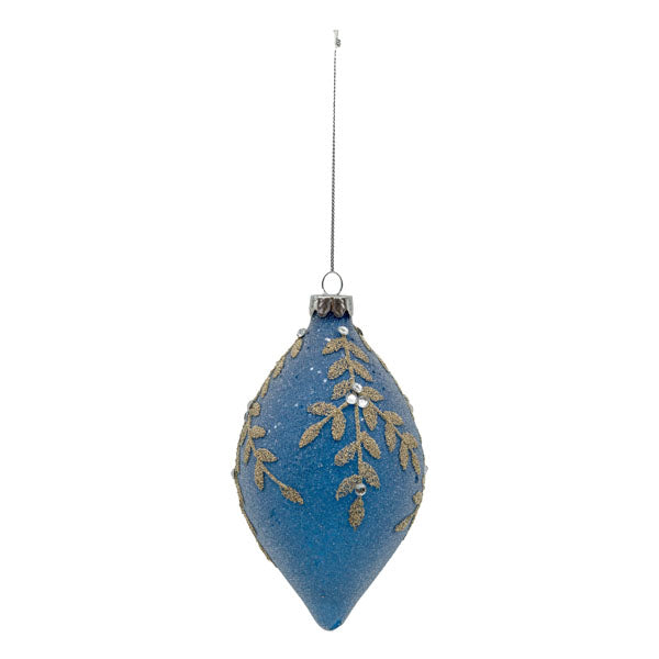 Blue Champagne Long Drop - Seasonal Decor