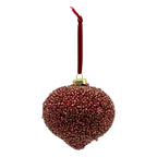 Deep Red Beaded Drop - Seasonal Decor