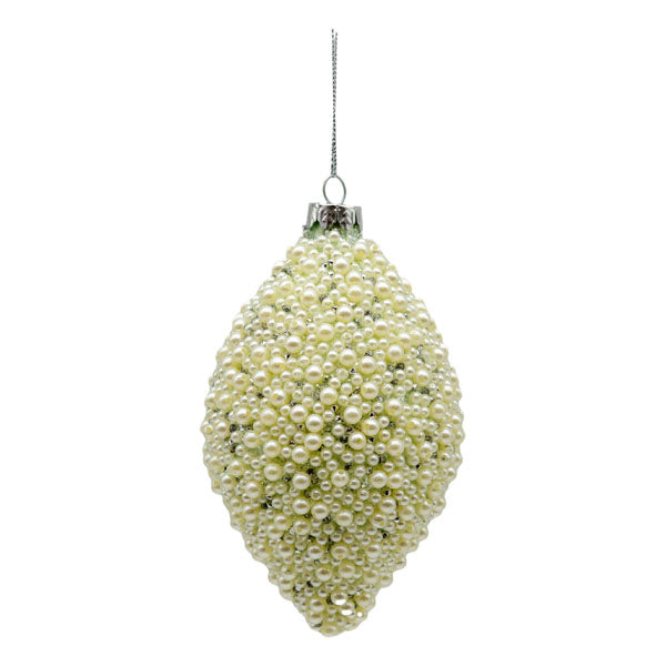Cream Pearl Long Drop - Seasonal Decor