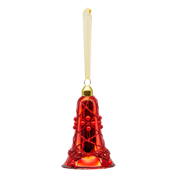 9cm Red Bell Ornament - Seasonal Decor