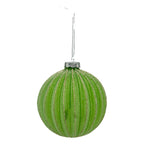 Green Lined Ball - Seasonal Decor