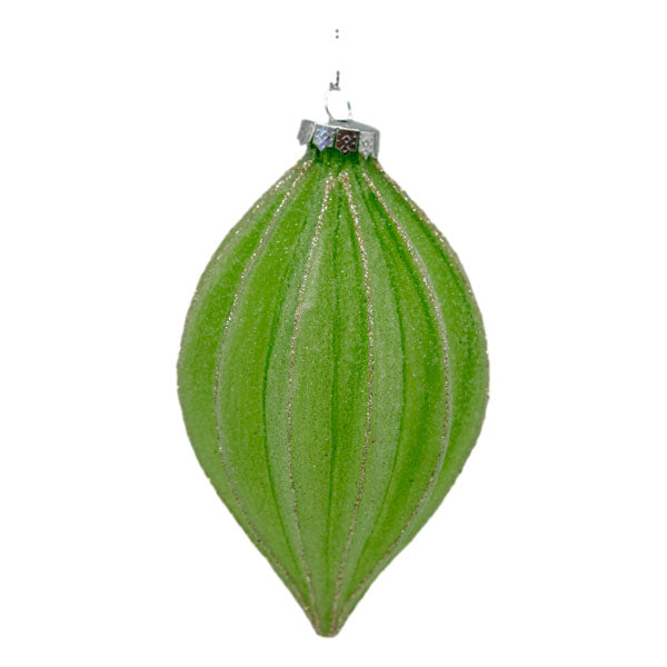 Green Lined Long Drop - Seasonal Decor