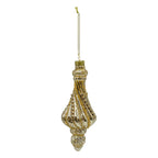 16cm Gold Swirl Lined Finial - Seasonal Decor
