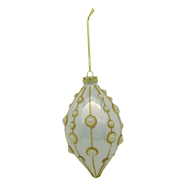 White Pearl Long Drop - Seasonal Decor