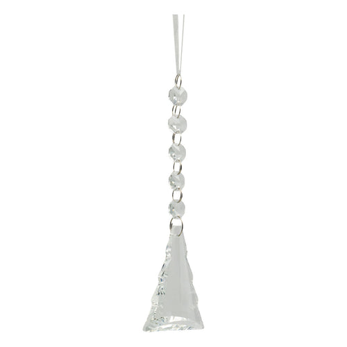 17cm Clear Tree Crystal Drop - Seasonal Decor