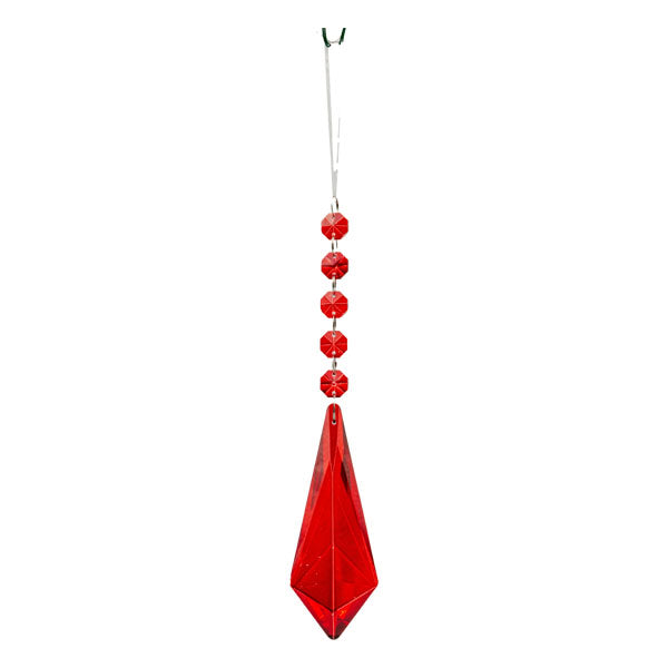 23cm Red Kite Crystal Drop - Seasonal Decor