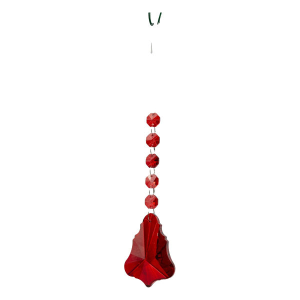 18cm Tree Red Crystal Drop - Seasonal Decor
