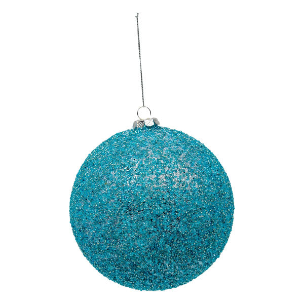 15cm Blue Crystal Ball - Seasonal Decor