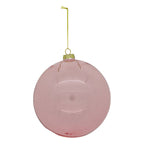15cm Pink Transparent Ball - Seasonal Decor