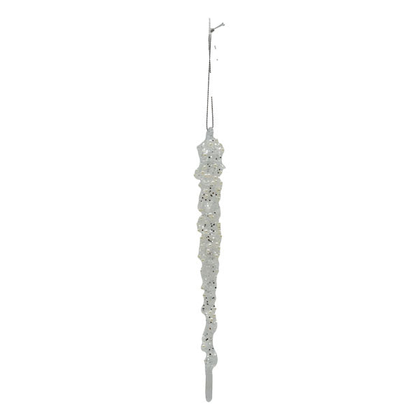 19cm Pearl Encrusted Icicle - Seasonal Decor
